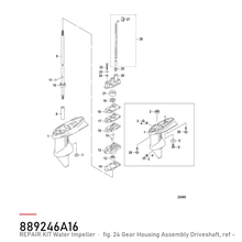 Quicksilver REPAIR KIT – tegning av hele figuren fra produsentens delekatalog