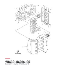 Yamaha Pakning 90430-06014 – tegning fra Yamahas delekatalog