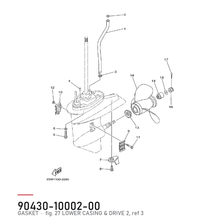 Yamaha Pakning 90430-10002-00 – tegning fra Yamahas delekatalog