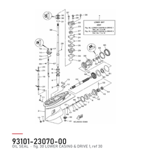 Yamaha OIL SEAL (663) – tegning fra Yamahas delekatalog