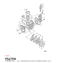 Quicksilver Termostat 95679M – Mercury – tegning fra Mercurys delekatalog