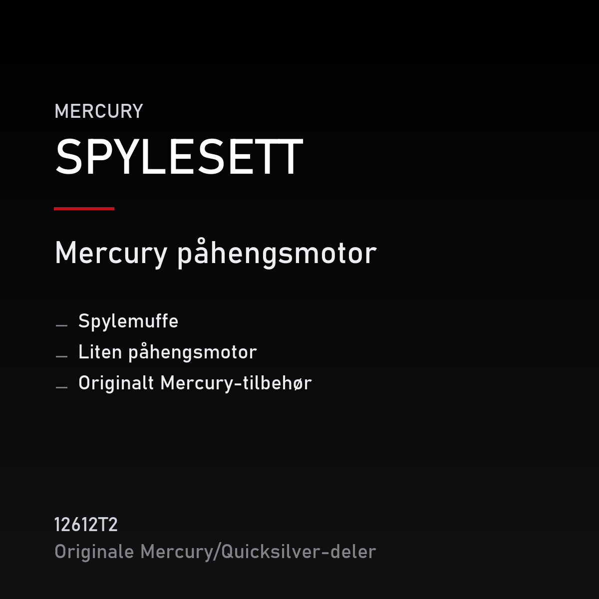 spylemuffe, liten påhengsmotor